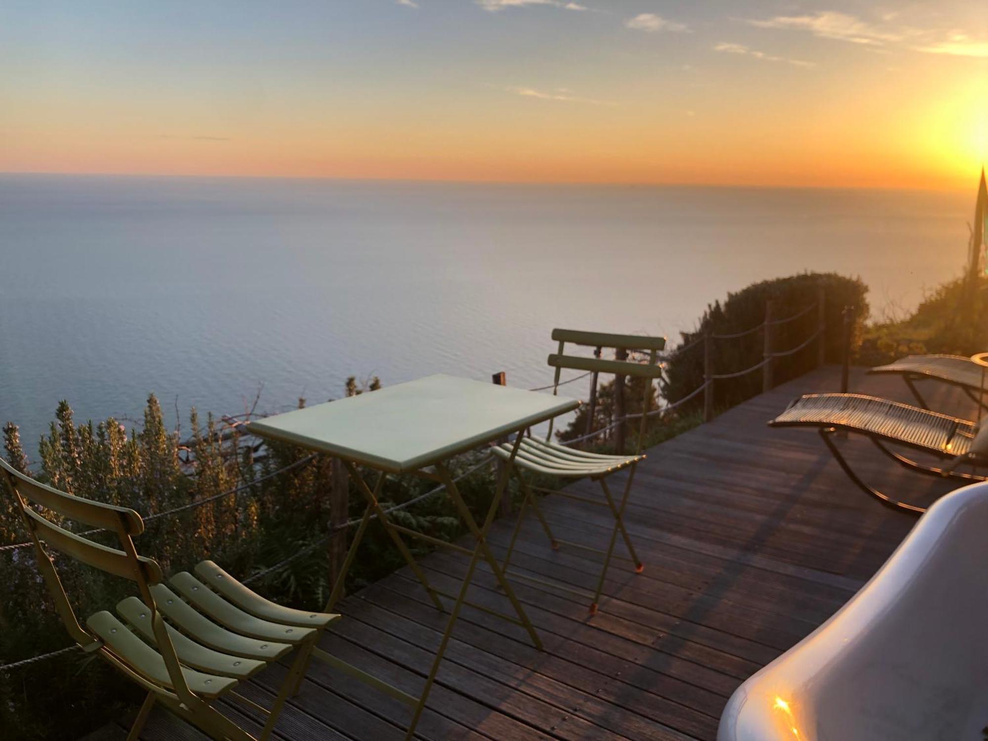 فيلا Refuge Uwabio Organic Vineyard Cinqueterre ريوماجّوري المظهر الخارجي الصورة